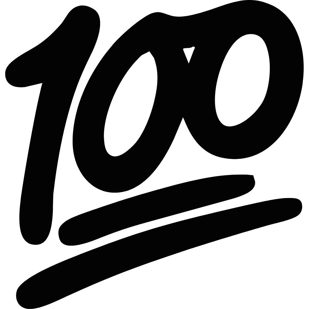 100 Emoji Decal