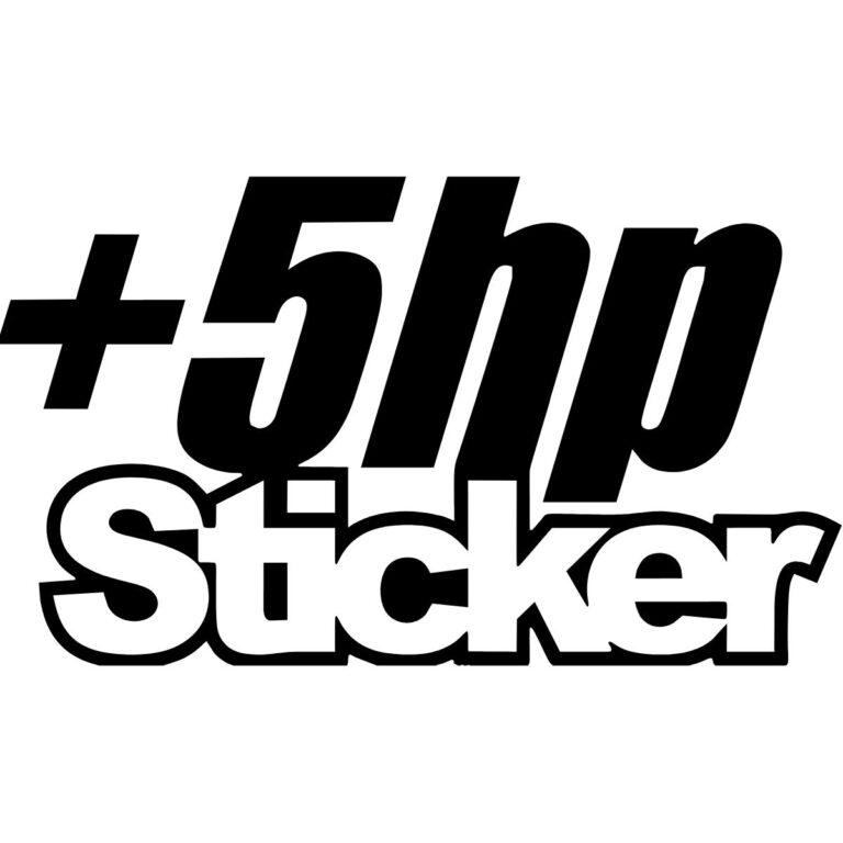 +5 HP Sticker Decal