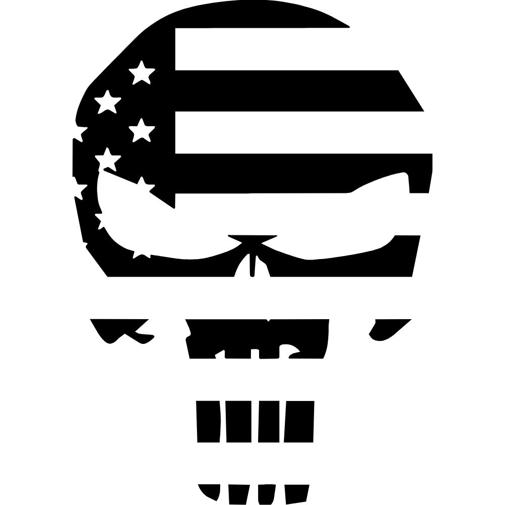 American Flag Punisher Decal