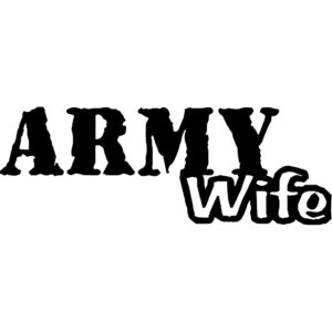 Army Wife Decal