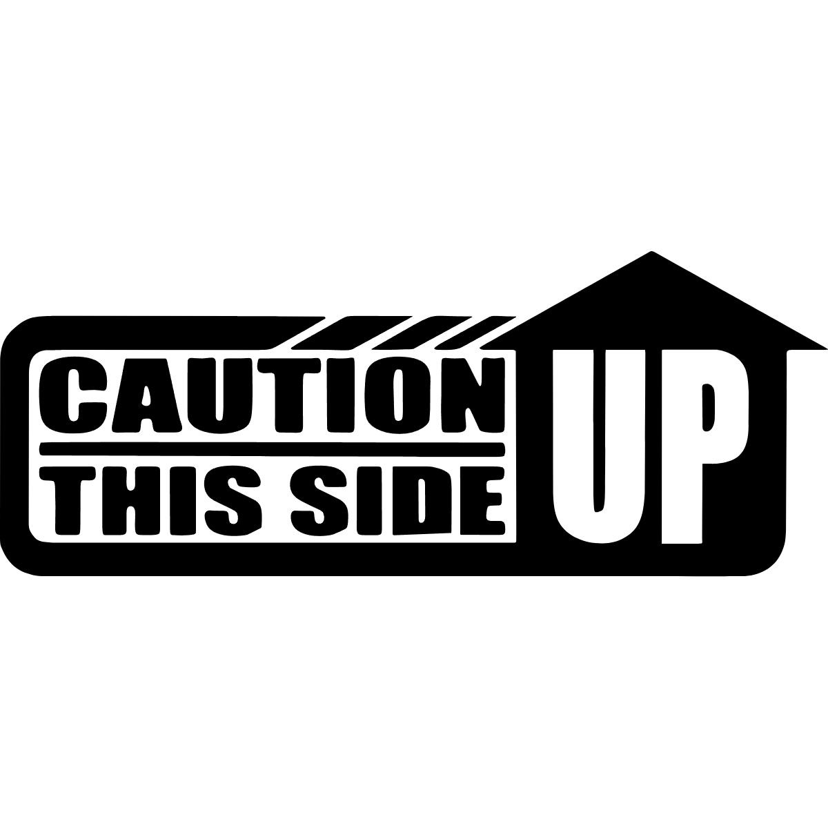 Caution This Side Up Jeep Decal