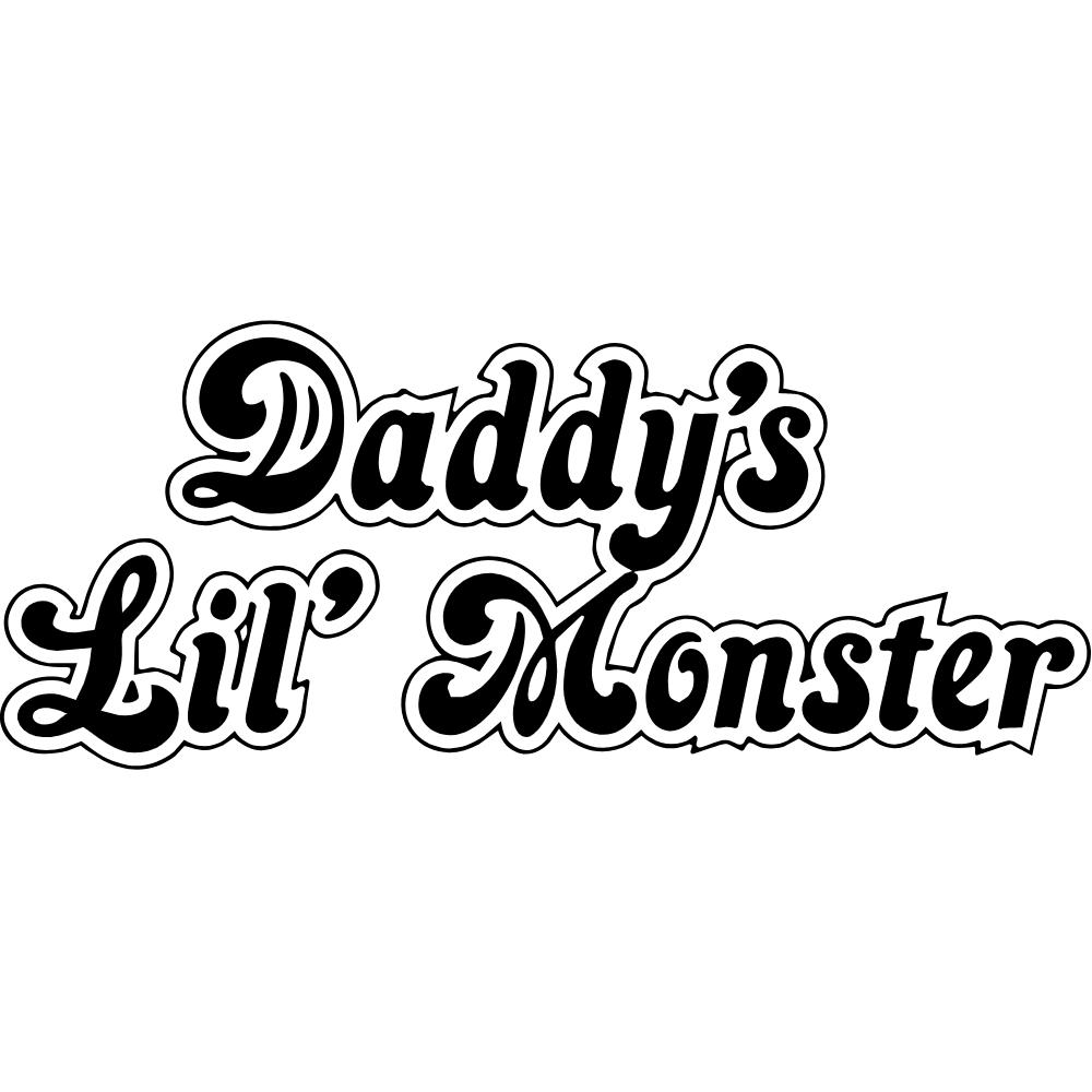 Daddy's Lil Monster Decal