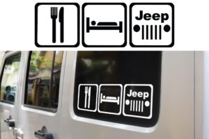 Eat Sleep Jeep Decal