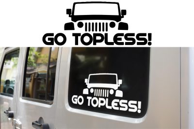Go Topless Jeep Decal