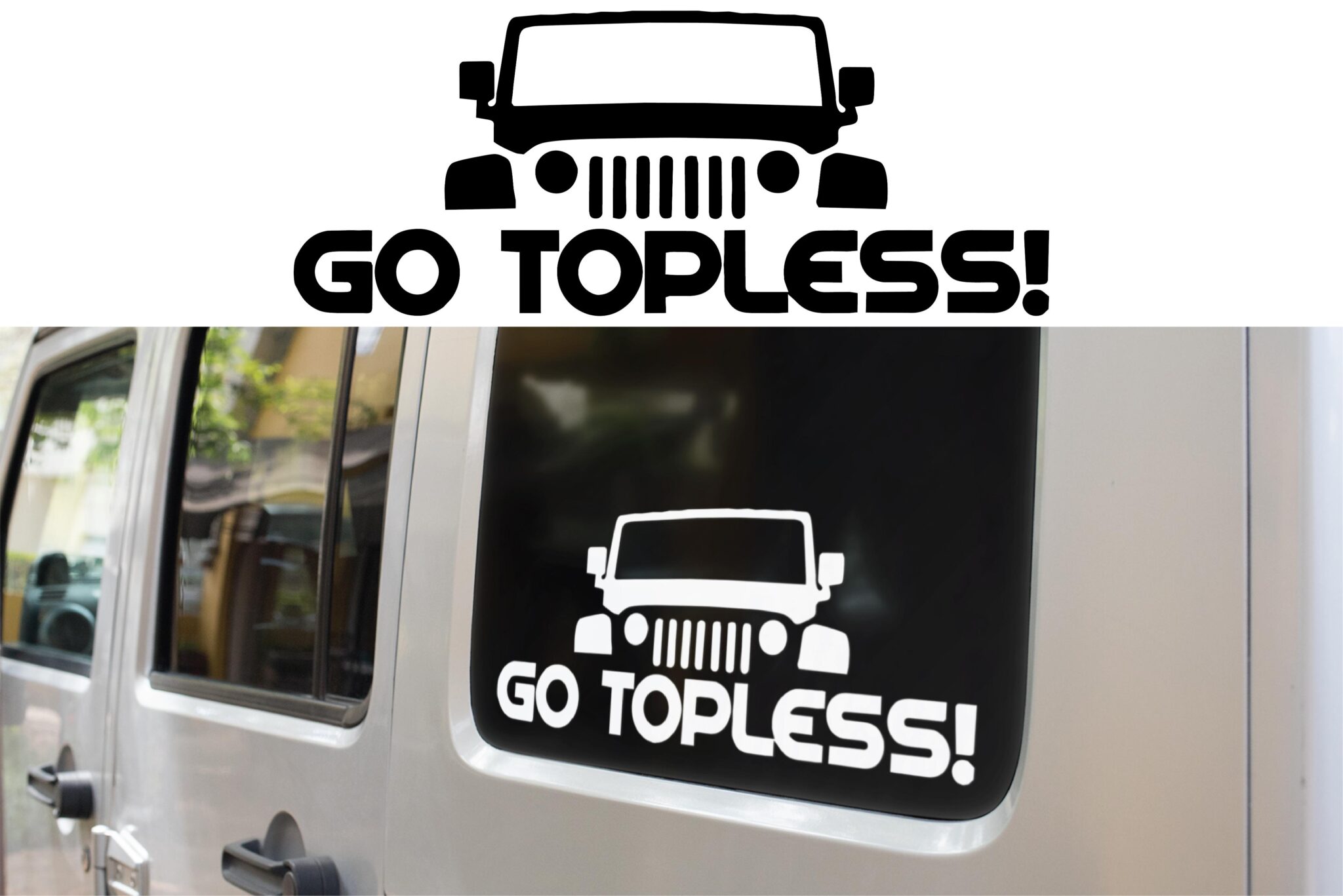 Go Topless Jeep Decal