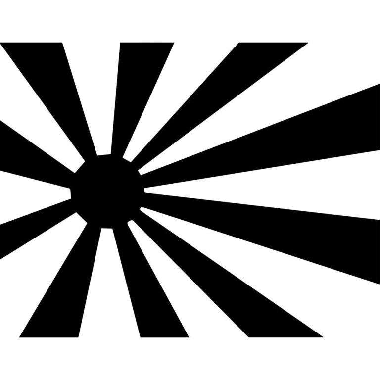 Japanese Rising Sun Decal