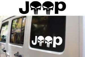 Jeep Punisher Skull Decal