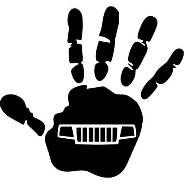 Jeep Wave WJ Grill Decal
