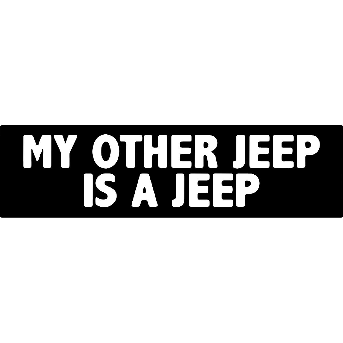 My Other Jeep is a Jeep Decal