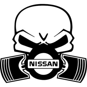 Nissan Gas Mask Decal