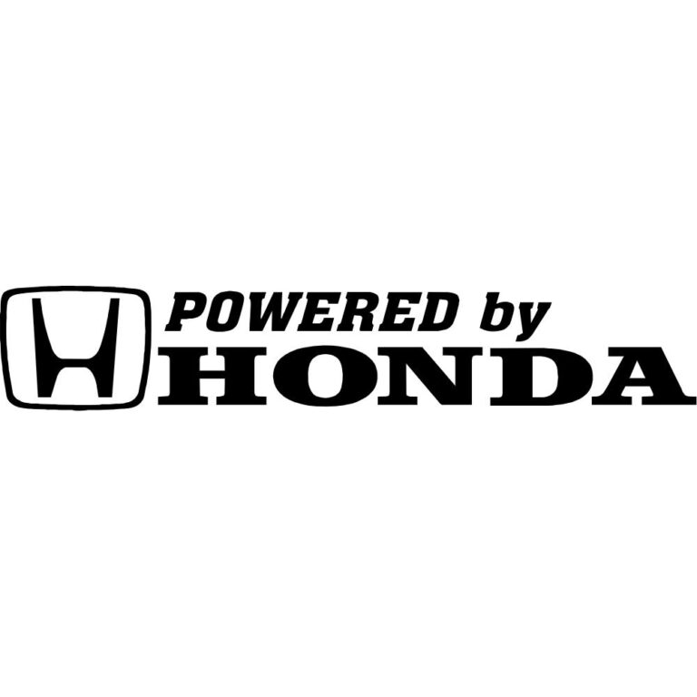Powered by Honda Decal