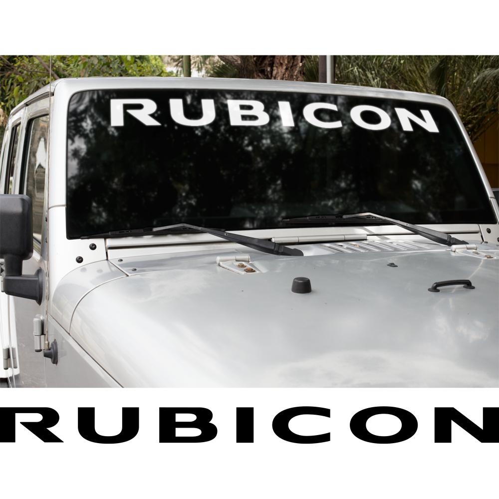 Jeep Rubicon Windshield Banner