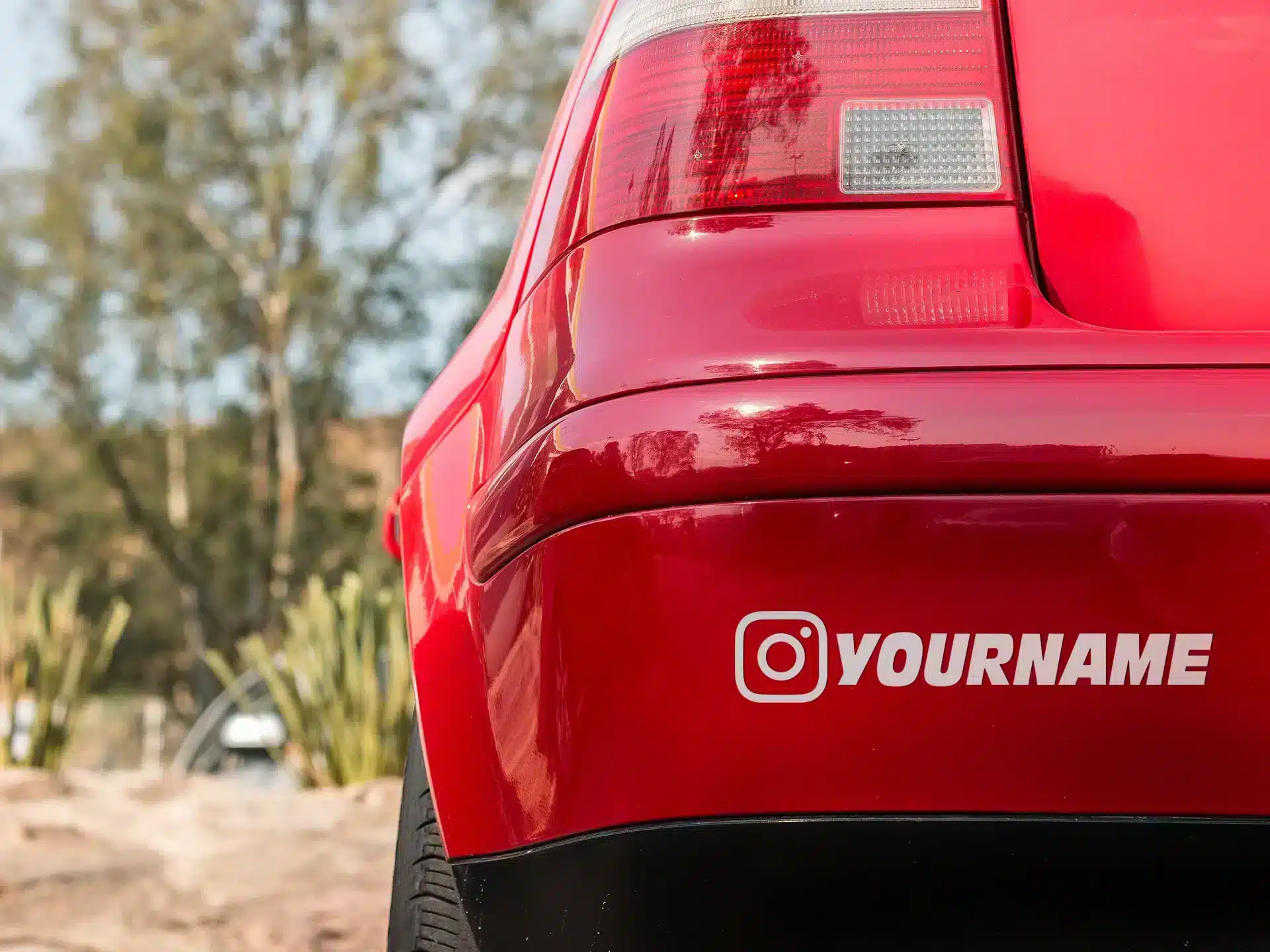 Custom Instagram Decal