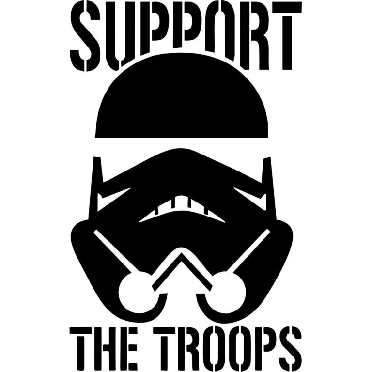 Support The Troops Decal