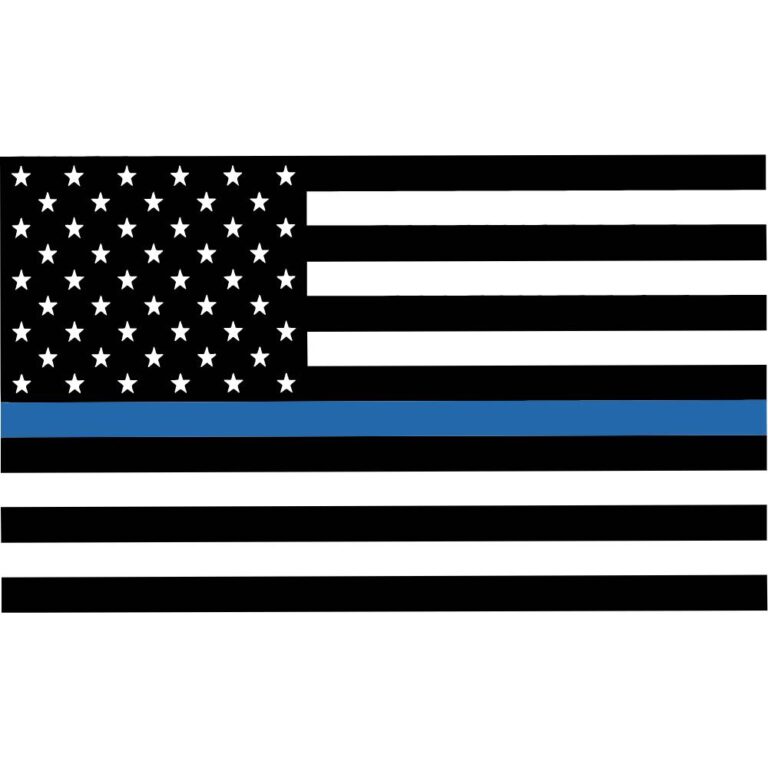 Police Thin Blue Line Decal