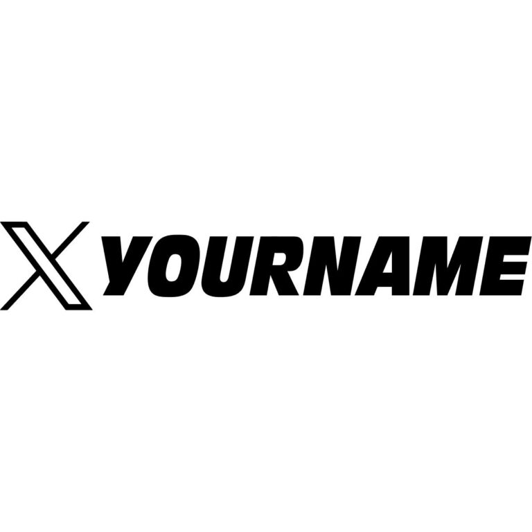Custom Twitter X Decal