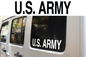 Jeep U.S. Army Decal
