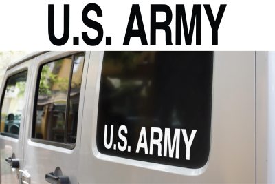 Jeep U.S. Army Decal
