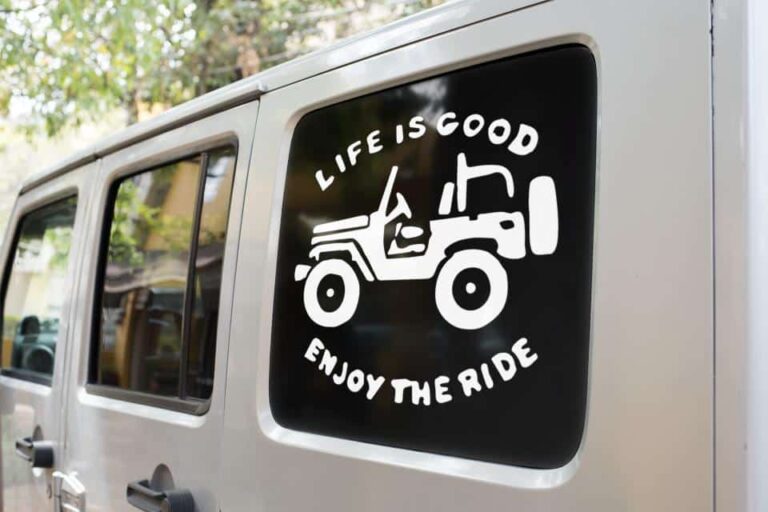 Jeep Life is Good Enjoy the Ride Decal