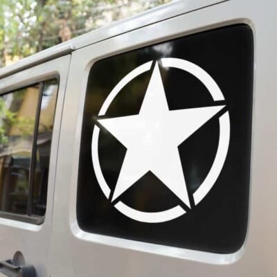 Jeep Army Star Decal Sticker