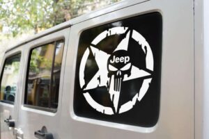 Punisher Jeep Star Decal