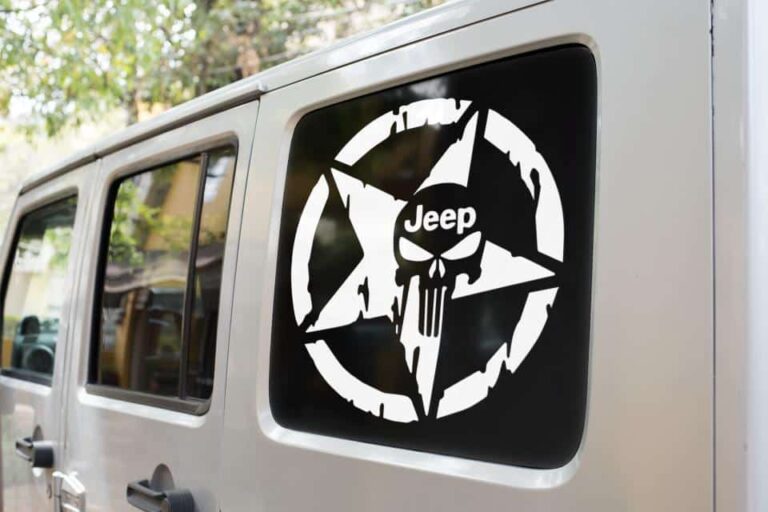 Punisher Jeep Star Decal