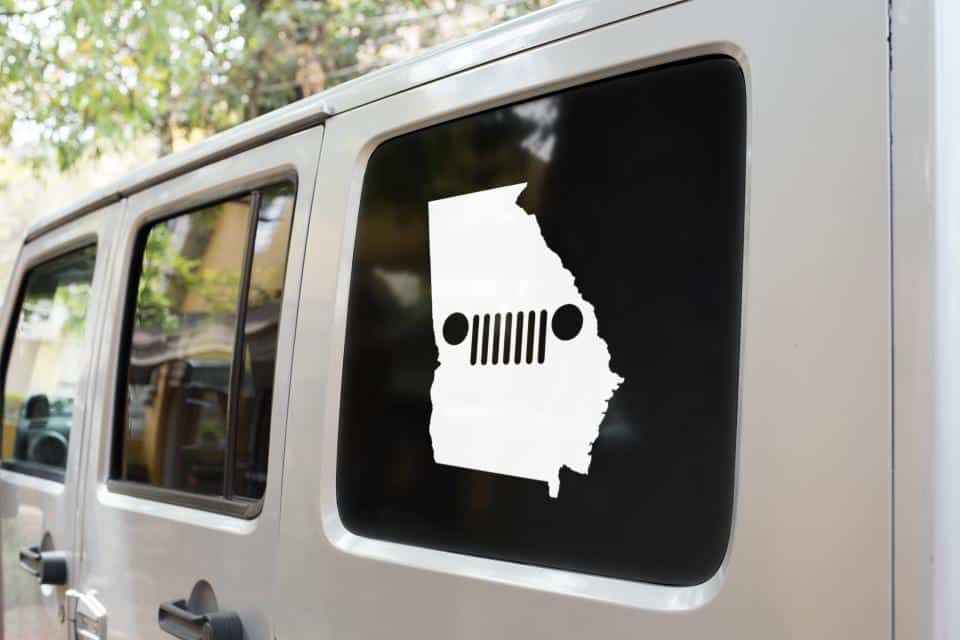 Georgia Jeep Decal