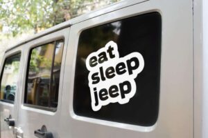 Eat Sleep Jeep Decal