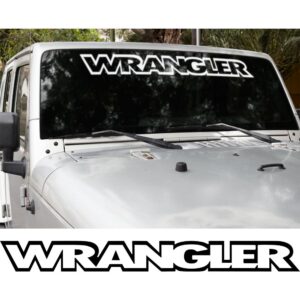 Jeep Wrangler Outline Windshield Banner