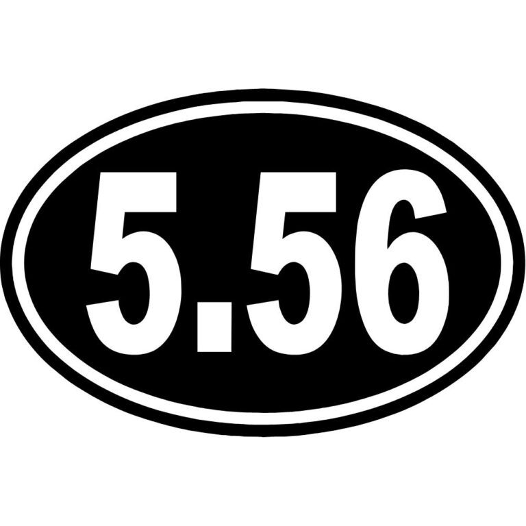 5.56 Gun Decal