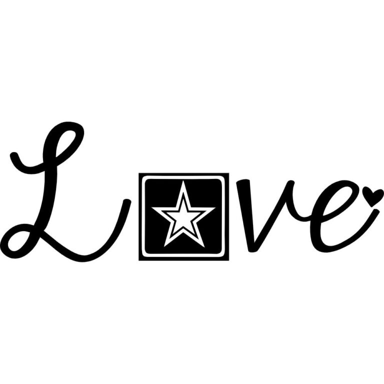 Army Love Decal