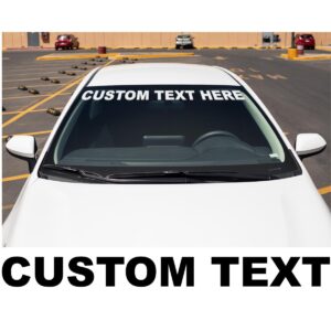 Custom Text Windshield Banner