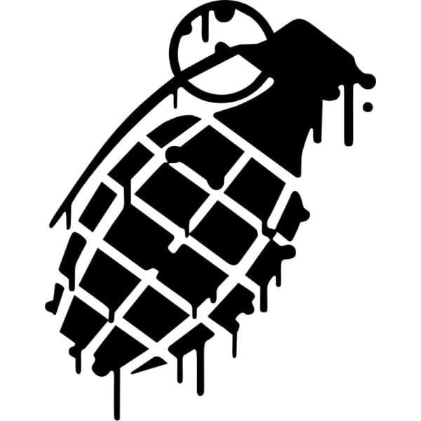 Grenade Drip Decal