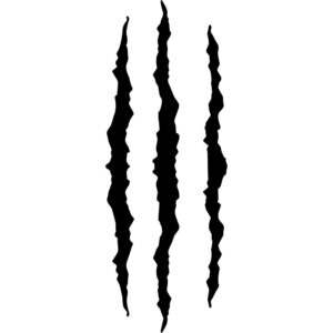 Headlight Scratch Claw Mark Decal