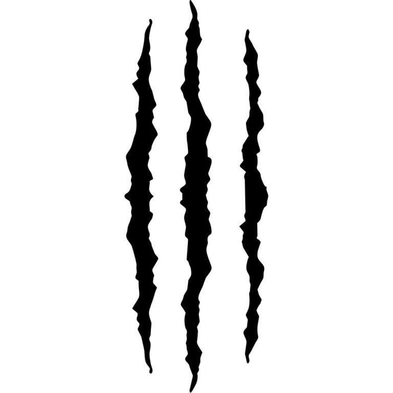 Headlight Scratch Claw Mark Decal