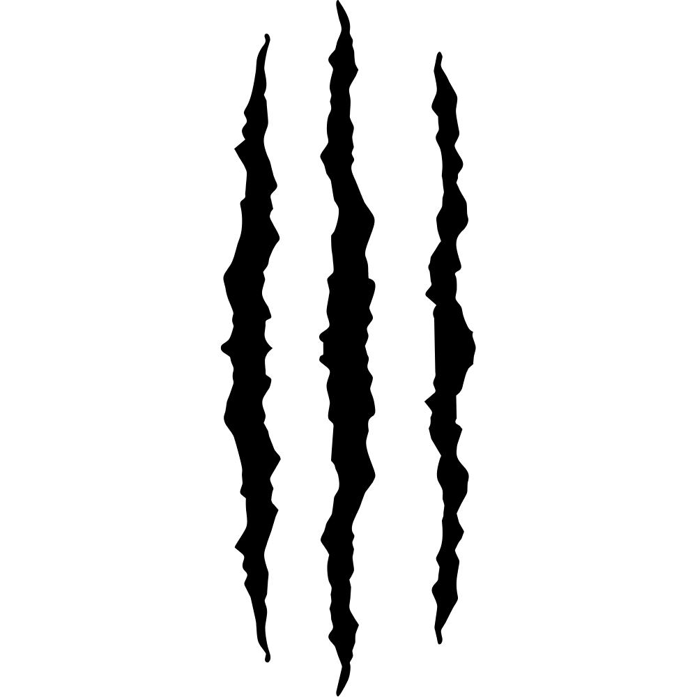 Headlight Scratch Claw Mark Decal