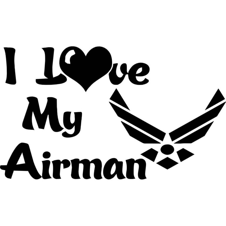 I Love My Airman Air Force Decal