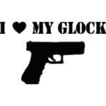 I Love My Glock Decal