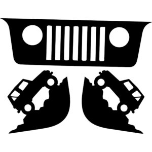 Jeep OEM Style Windshield Decals
