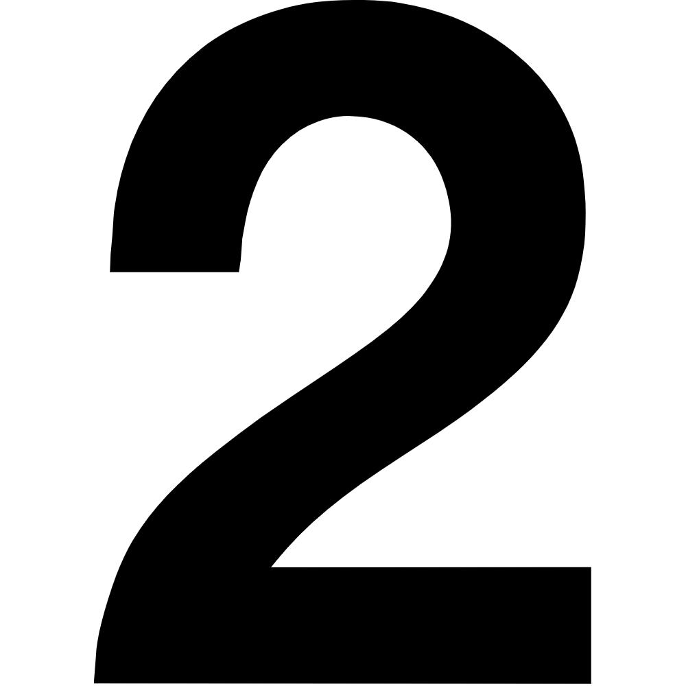 Number 2 Decal