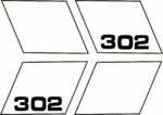 302 Saleen Style Mustang Fender Stripes (2)
