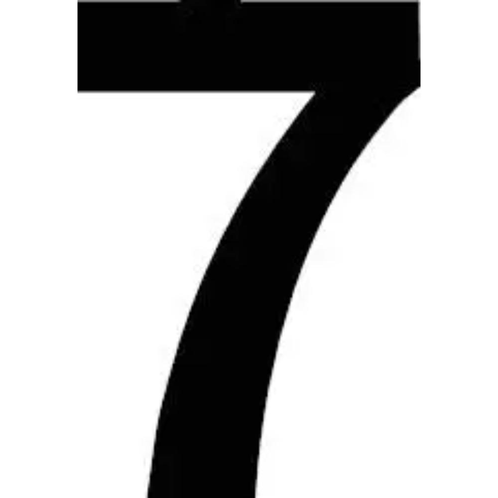 Number 7 Decal
