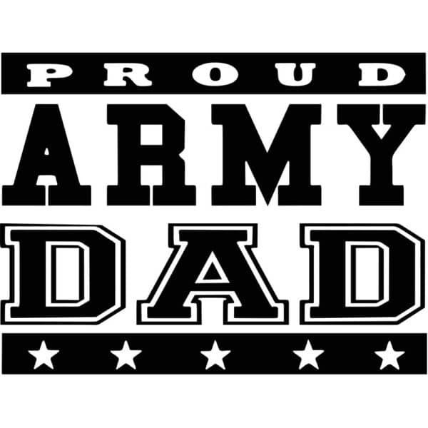 Proud Army Dad Decal