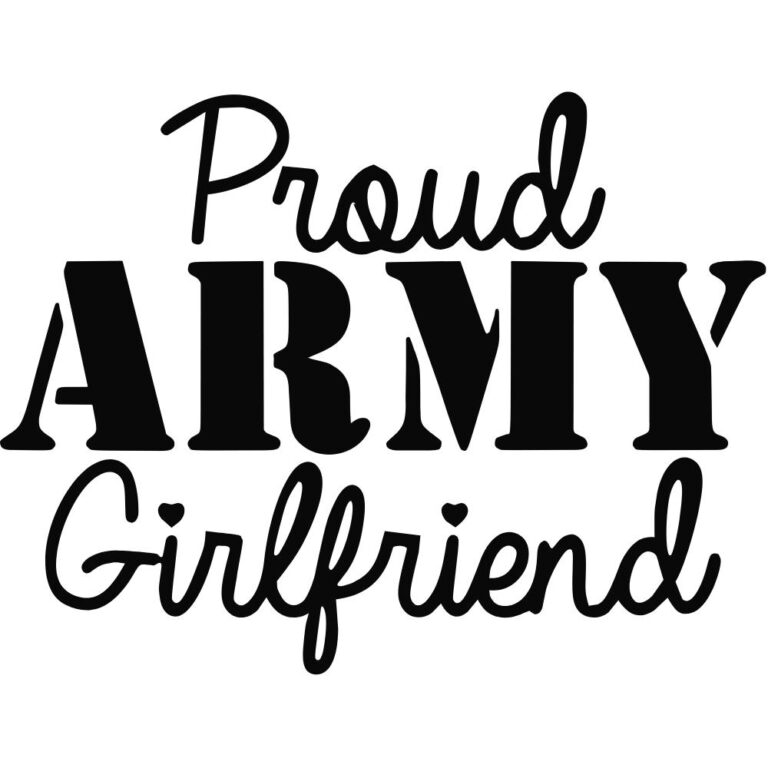 Proud Army Girlfriend Decal
