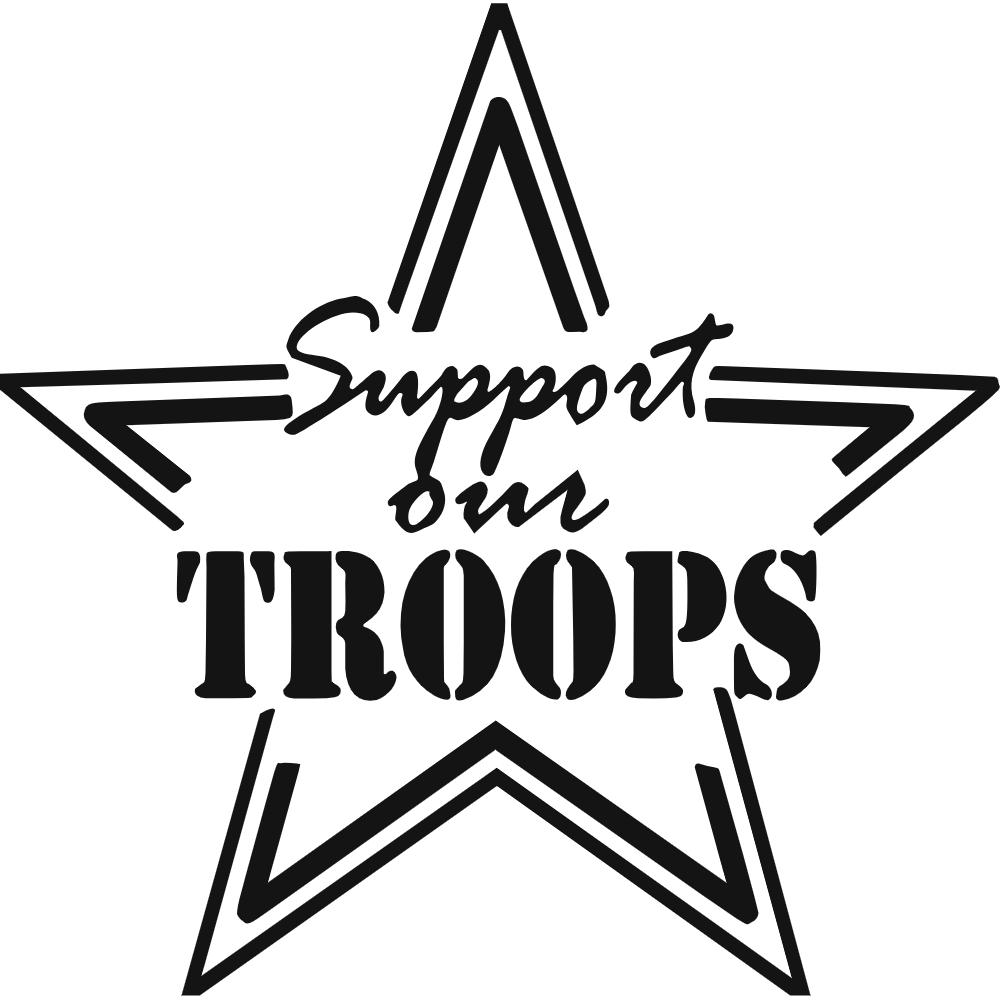 Support Our Troops Decal