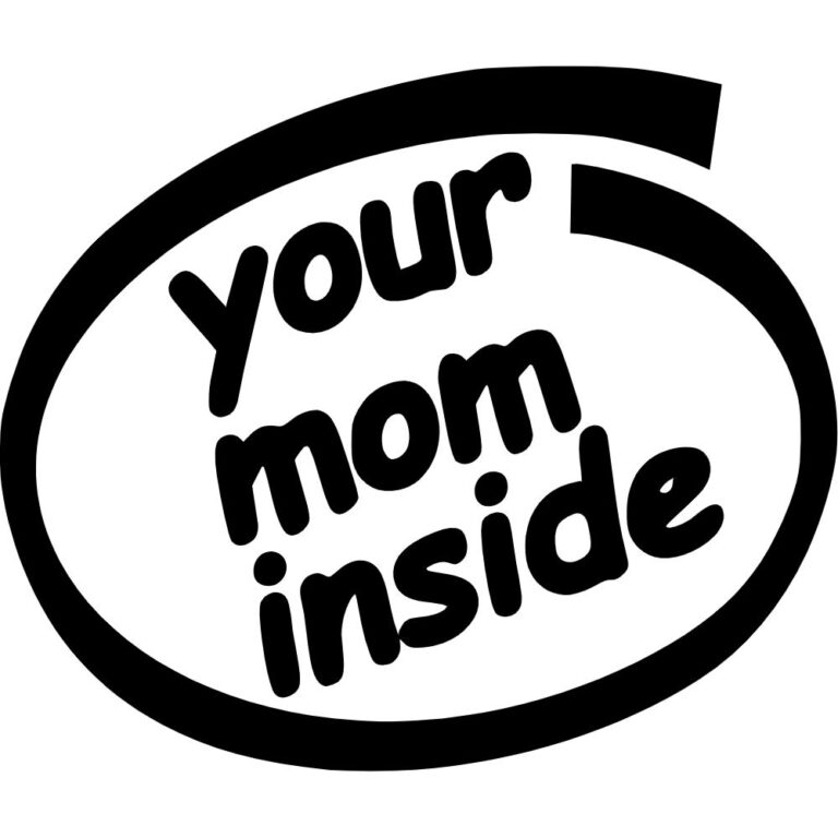 Your Mom Inside Decal