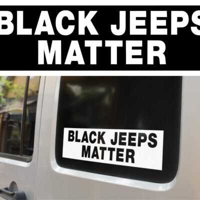 Black Jeeps Matter Decal