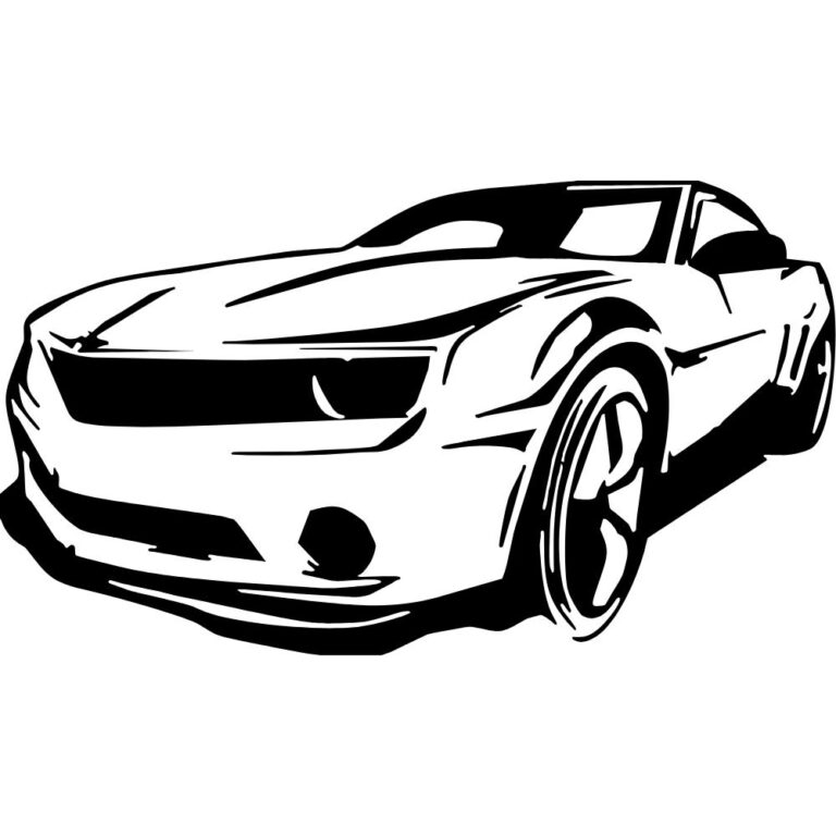 Camaro Silhouette 5th Gen Decal
