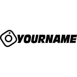 Slant Custom Instagram Decal