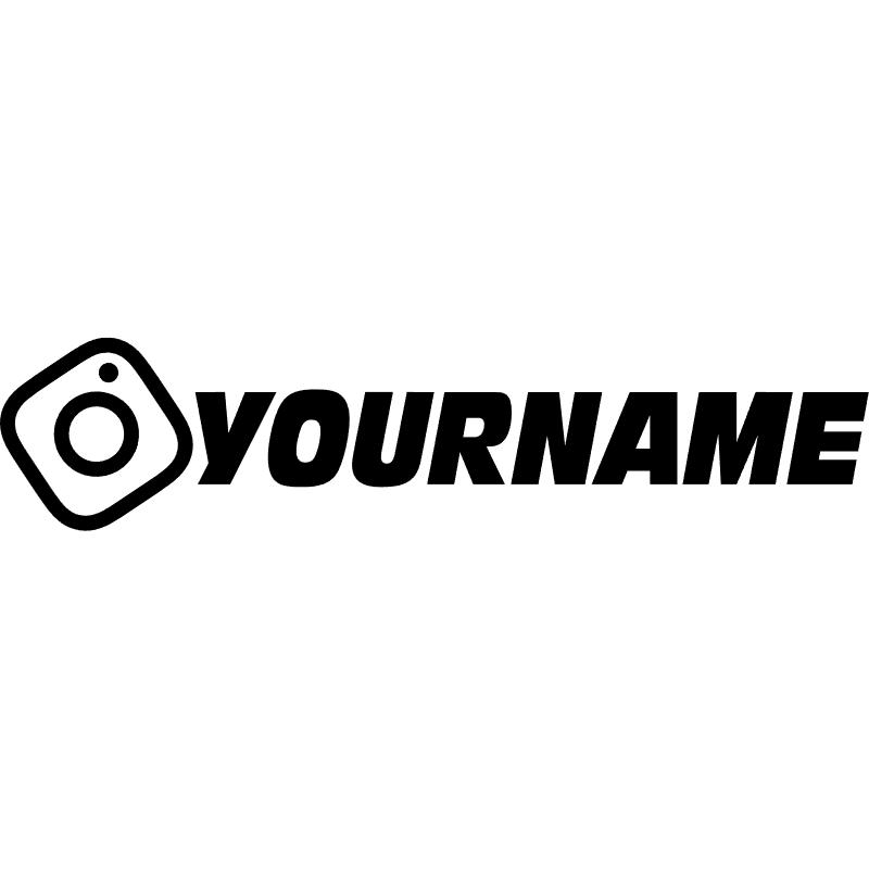 Slant Custom Instagram Decal